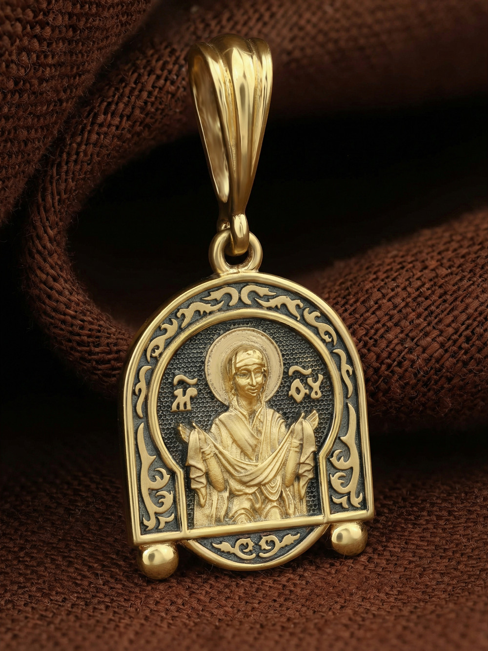 Образок из лимонного золота